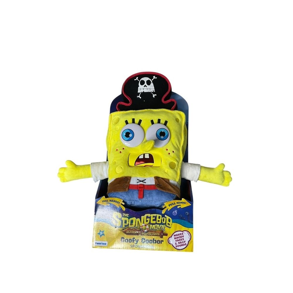 SpongeBob Goofy Goober Pirate Plush w Sound SpongeBob Movie Toy
